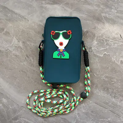 Silikon-Handytasche, Cartoon-Umhängetasche, tragbare Geldbörse, niedliche Mini-Schultertasche für Schülerinnen, Stress-Relief-Bubble-Tasche - 11