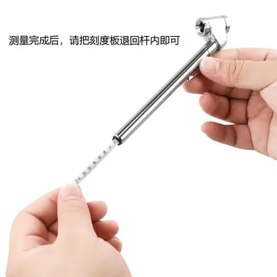 Dual-Head Metal Tire Pressure Gauge Pen