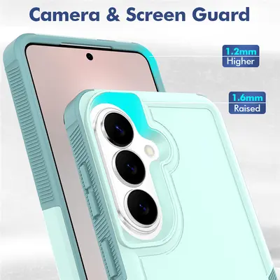 2-in-1 Anti-Drop Case for Samsung A57, Contrast-Color Protective Case for S26 Ultra