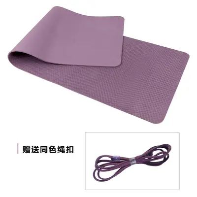 TPE Yogamatte einfarbig 80 cm breit dick bequem - 3