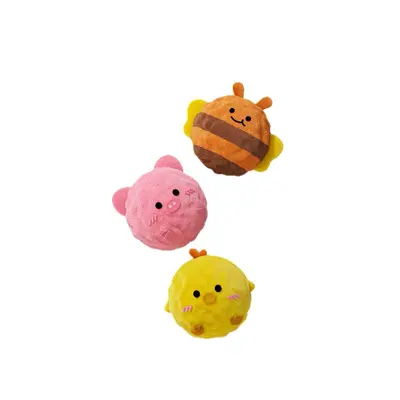 Dog Toy Squeaky Spiky Ball for Teeth Cleaning and Chewing - 6