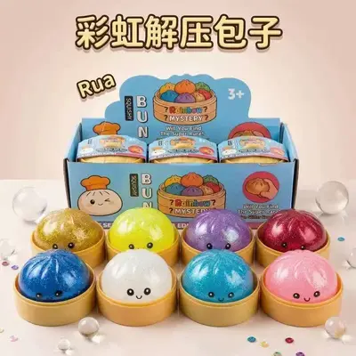 Goldpuder Platzbrötchen Quetschspielzeug, Einhorn-Design - 9
