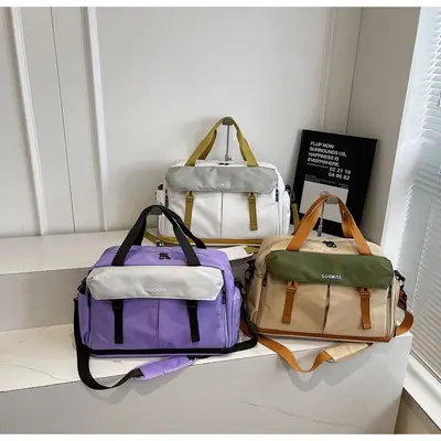 Moda-Reisetasche grenzüberschreitend große Kapazität Sporttasche für Herren Trocken- und Nassraum-Trennung komfortable Damenrucksackreisetasche Umhängetasche - 5
