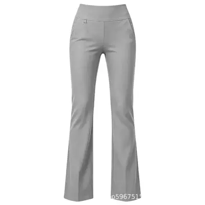 Damen-Yogahose mit hohem Bund und Taschen, elastisch, schmale Passform - 7