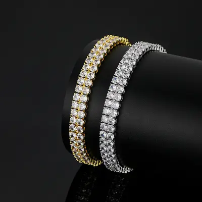 3MM Zirconia Tennis Bracelet Double Row