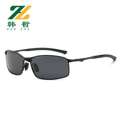 Polarized Men's Sunglasses, Color-Changing, Driving and Night Vision, Metal Frame - 7