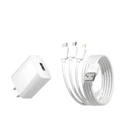 3C Certified 3-in-1 Fast Charging Kit for Apple and Android