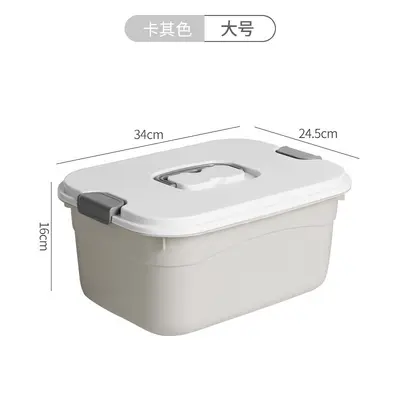Plastic Storage Box with Lid Extra Large Portable - 13