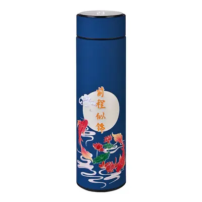 智能温度显示保温杯批发国潮礼品水杯制定测温商务杯子中国风直杯
