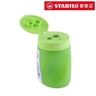 STABILO 4502 Professional 3-Hole Pencil Sharpener for Charcoal and Thick Pencils - 10