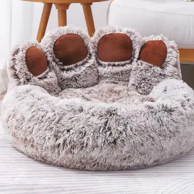 Plush Large Dog Bed, All-Season Warm Sofa-Style Pet Bed - 10