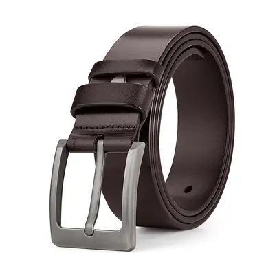 Emperor Paul Men's Genuine Leather Belt Real Leather Belt Pin Buckle First Layer Cowhide Belt Men's Niche Fashion Belt Premium - 11