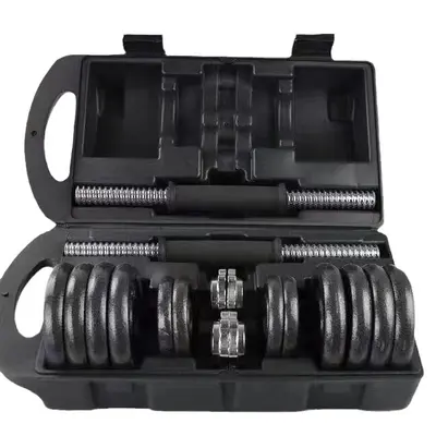 Üretici boyalı dambıllar 20kg erkek fitness ekipmanı dambıl seti ev ayarlanabilir kol kas geliştirme dambıl halter - 6