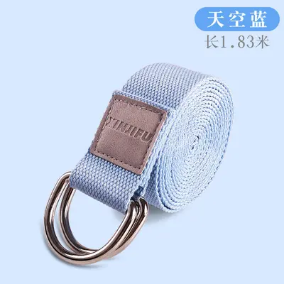 Pure Cotton Non-Stretch Yoga Strap, Anti-Hunchback, Professional - 8