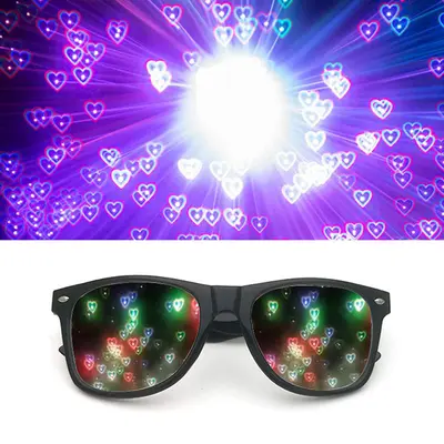 Beugungsbrille mit Feuerwerkseffekt für Partys und Lichtshows