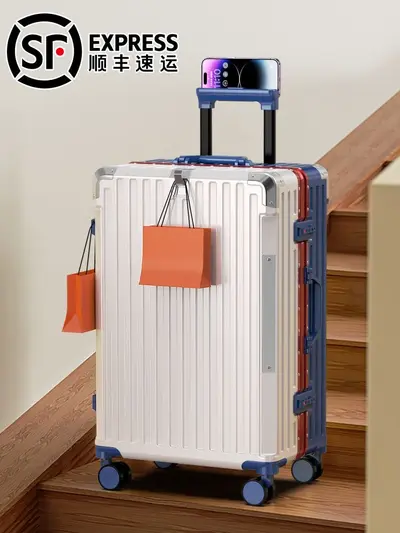 Kelosi 20-Inch Aluminum Frame Suitcase with Combination Lock