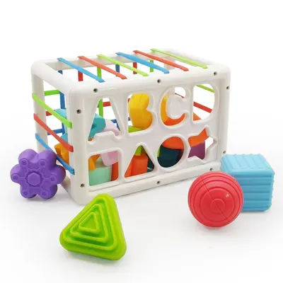 Baby Rubik Würfel Rassel Handgefertigtes Spielzeug Greiftraining Amazon Baby Montessori Früherziehungsset