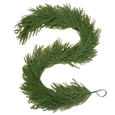 Artificial Soft-Touch Christmas Pine Door Hanging Wreath - 8