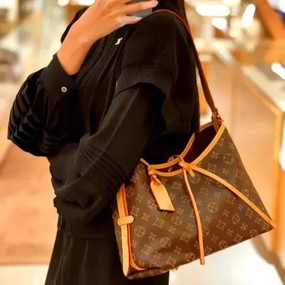 Vcarryall Damen-Tote-Bag aus Echtleder - 2