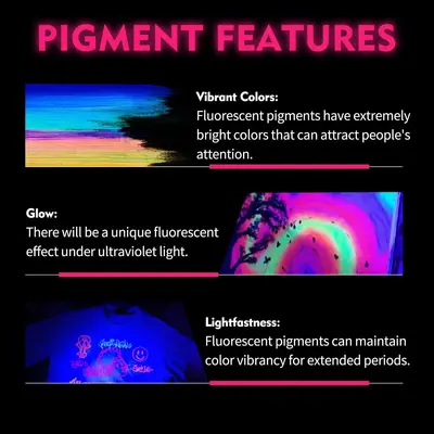 6-Color 22ML Fluorescent Acrylic Paint Set, Bright, for DIY Wall Painting