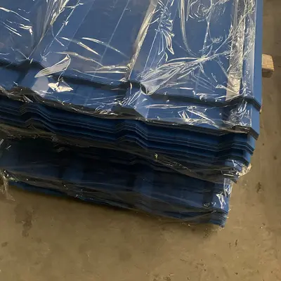 Blue Colored Steel Roof Tile, Corrugated Metal Color Sheet