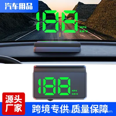 Yeni W2 Evrensel HUD Baş Üstü Gösterge Otomotiv GPS Hız Ölçer KM MPH Araç HUD Hız Göstergesi