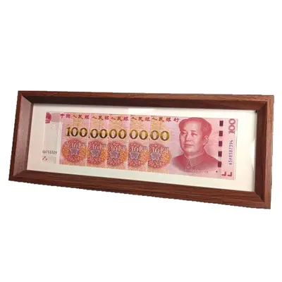 Декоративная рамка для денег Hundred Billion с шестью окнами для фото, настольная рамка для демонстрации купюр RMB, коллекционная креативная подарочная рамка