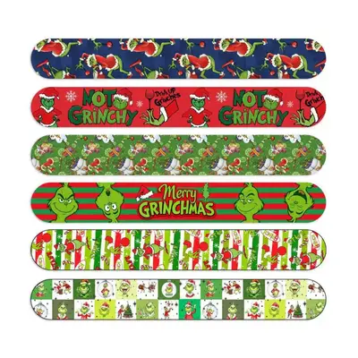 Grinch PVC Kids Snap Bracelets