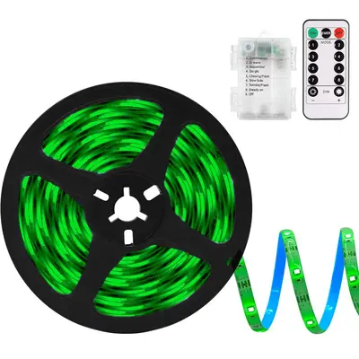 Waterproof Self-Adhesive LED Strip Light with Battery Box and Remote - 10