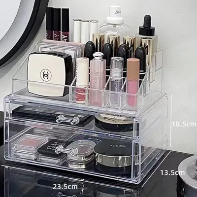 Acryl-Kosmetik-Aufbewahrungsbox mit Schublade Schreibtisch-Organizer - 11