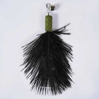 Replacement Head for Cat Teaser Wand with Bell and Feathers - 7
