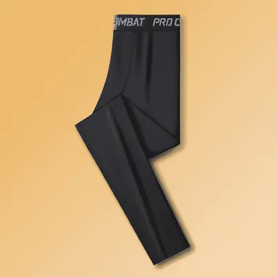 Men's Running Compression Basketball Tights, Fleece-Lined Fall Winter Training Pants - 5