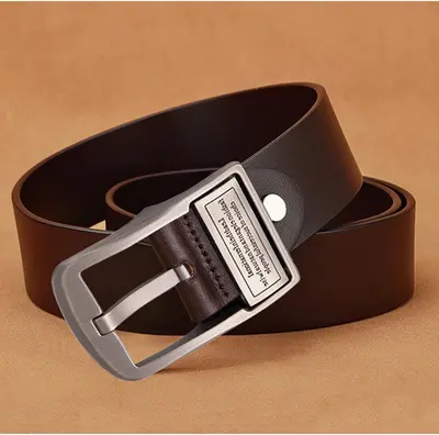 [TikTok Hot Product] Paul Men's Vintage Pin Buckle Cowhide Leather Belt Business Casual Youth and Middle-aged Belt Versatile Wholesale - 7