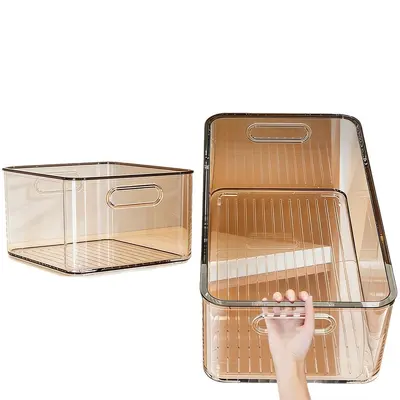 Transparente Acryl-Rechteck-Aufbewahrungsbox, Desktop-Organizer - 5