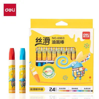 Deli 6961 oil pastel set for children, 12-36 colors - 8