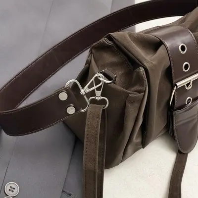 Women's Underarm Bag, Retro Shoulder Bag with Crossbody Strap - 4