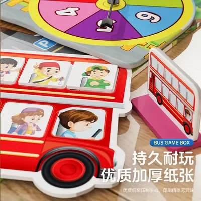Bus Stop Educational Board Game, Parent-Child Toy for Kids - 4