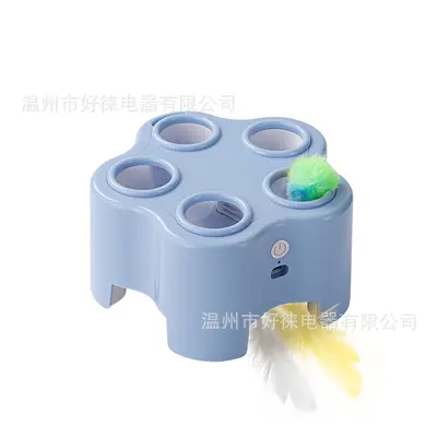 3-in-1 Electric Cat Teaser Wand and Whack-a-Mole Cat Toy - 7