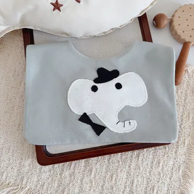 Cotton Baby Bib with Bambi Print, Waterproof - 8