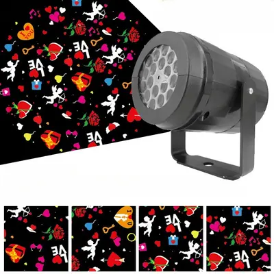 Snowflake Projection Night Light, USB, 16 Patterns, LED - 11
