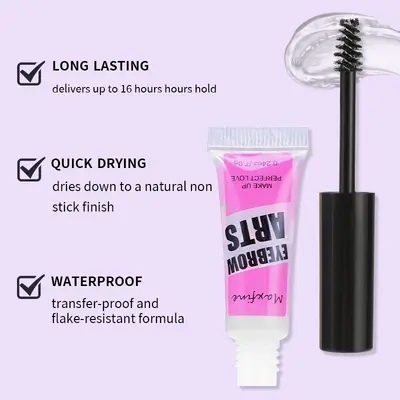 MAXFINE Mascara mit transparentem Schlauch, wasserfest, nicht verschmierend