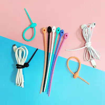 18 cm sınır ötesi basit renkli kurbağa yavrusu silikon kablo bağı yönetimi veri kablosu depolama DIY takı anahtarlık aksesuarları