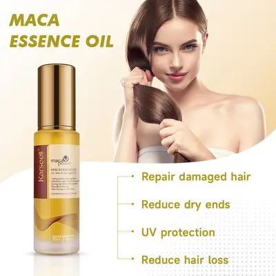 Karseell Argan Saç Bakım Yağı, Kuru ve Yıpranmış Saçlar İçin Nemlendirici, Maca Özlü - 4
