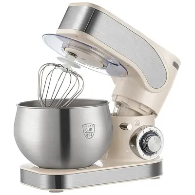 AUX Multi-function Household Kitchen Chef Machine Small Fully Automatic Whipping Fresh Milk Machine Countertop Dough Mixer US Standard