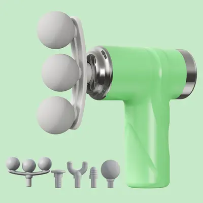 Multi-Head Rechargeable Massage Gun, Portable Muscle and Fascia Massager - 13
