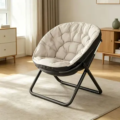 Foldable Lazy Backrest Chair for Balcony and Dormitory - 11