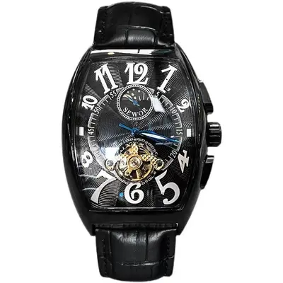 Men's Mechanical Watch Waterproof Barrel Type - 6