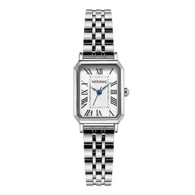 Minimalist women's watch, quartz, small square dial - 8