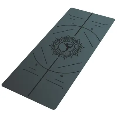 Yogamatte aus Naturkautschuk, rutschfest, PU, stoßdämpfend