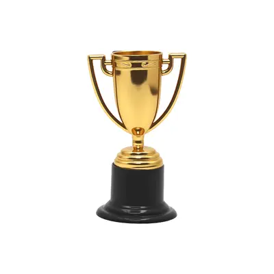 Children's Plastic Trophy, Small Gold Medal Award - 9